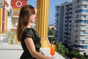 Uitzicht vanaf balkon