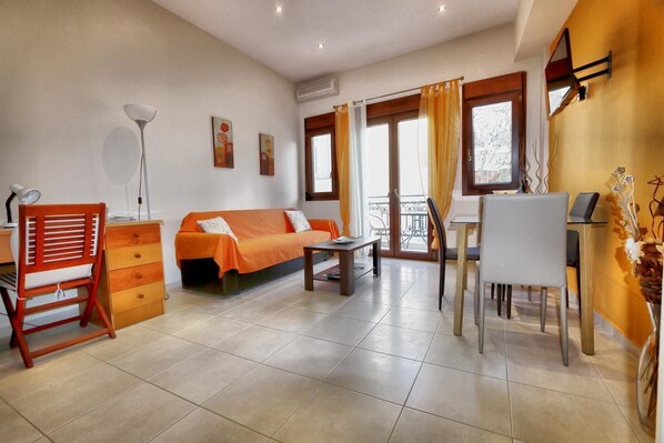 Apartment, 1 Bedroom | Living area | Flat-screen TV - GeNa Apartments (Heraklion)