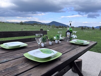 Cabin in Nature With View of the Durmitor Mountain