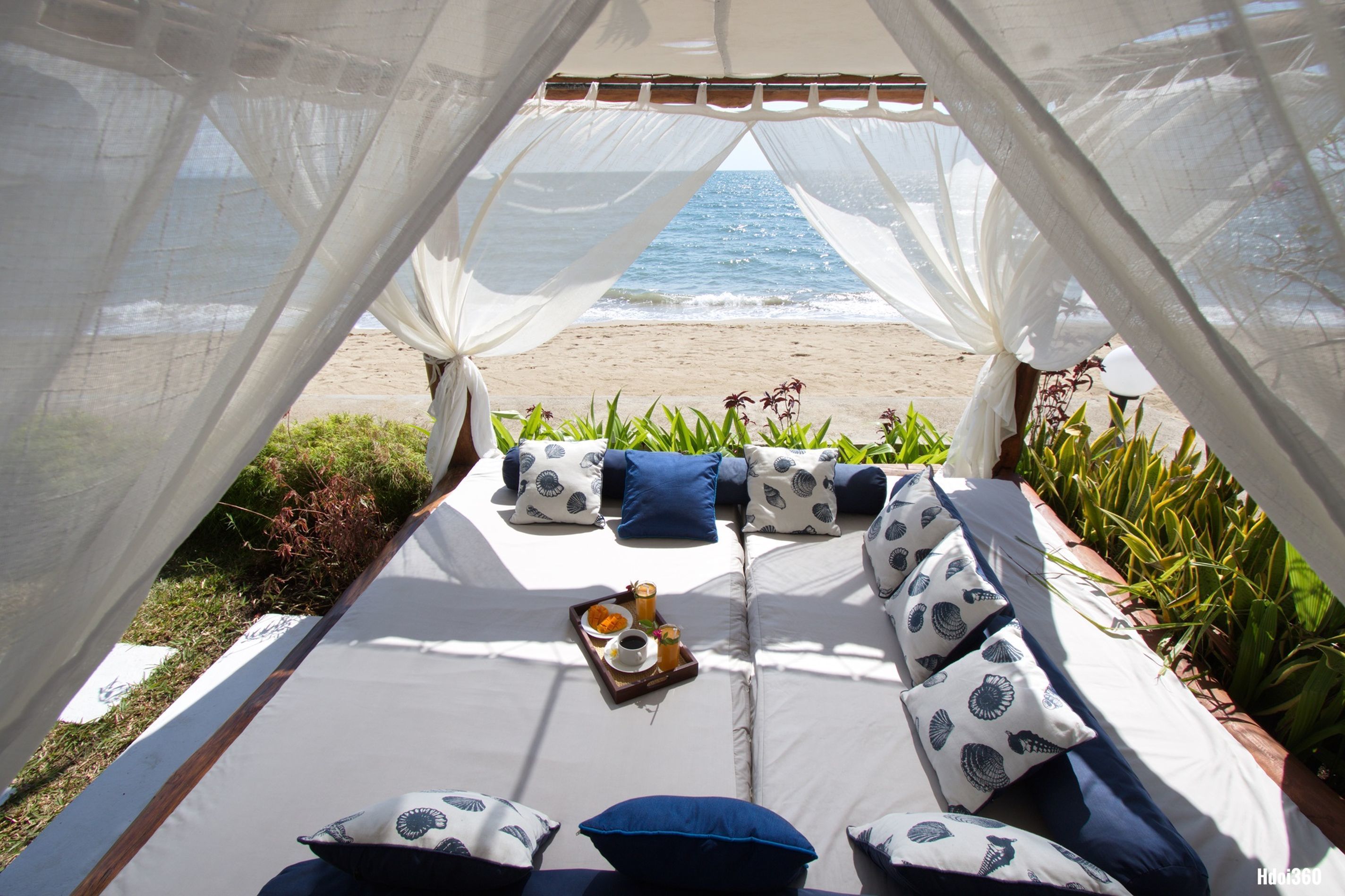 디럭스 빌라, 침대(여러 개) | 테라스/파티오