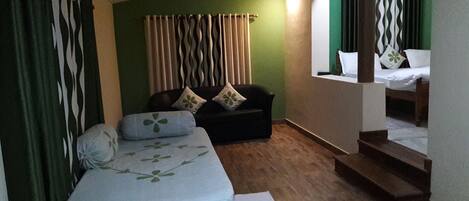 2 bedrooms, in-room safe, iron/ironing board, WiFi