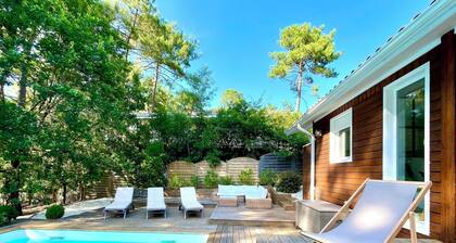 Villa tout confort avec piscine et fabuleux espace terrasse, relaxation garantie