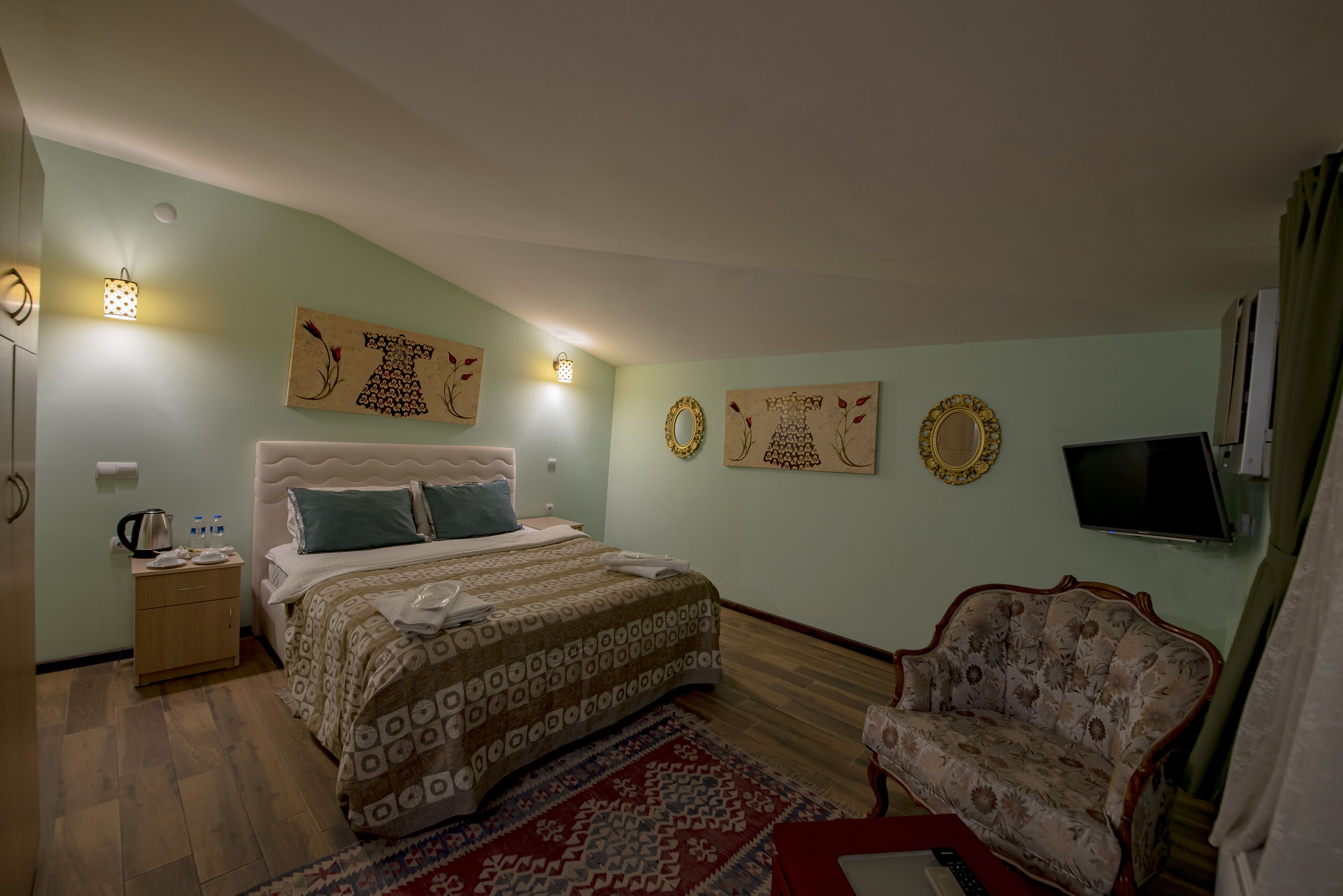 华丽客房 | 1 多间卧室、防过敏的被褥、特色装修、特色家居