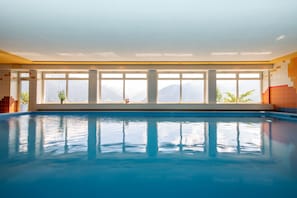 Indoor pool, a heated pool