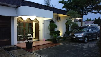 Front of property – evening/night