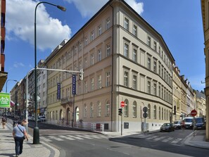 Majoituspaikan julkisivu