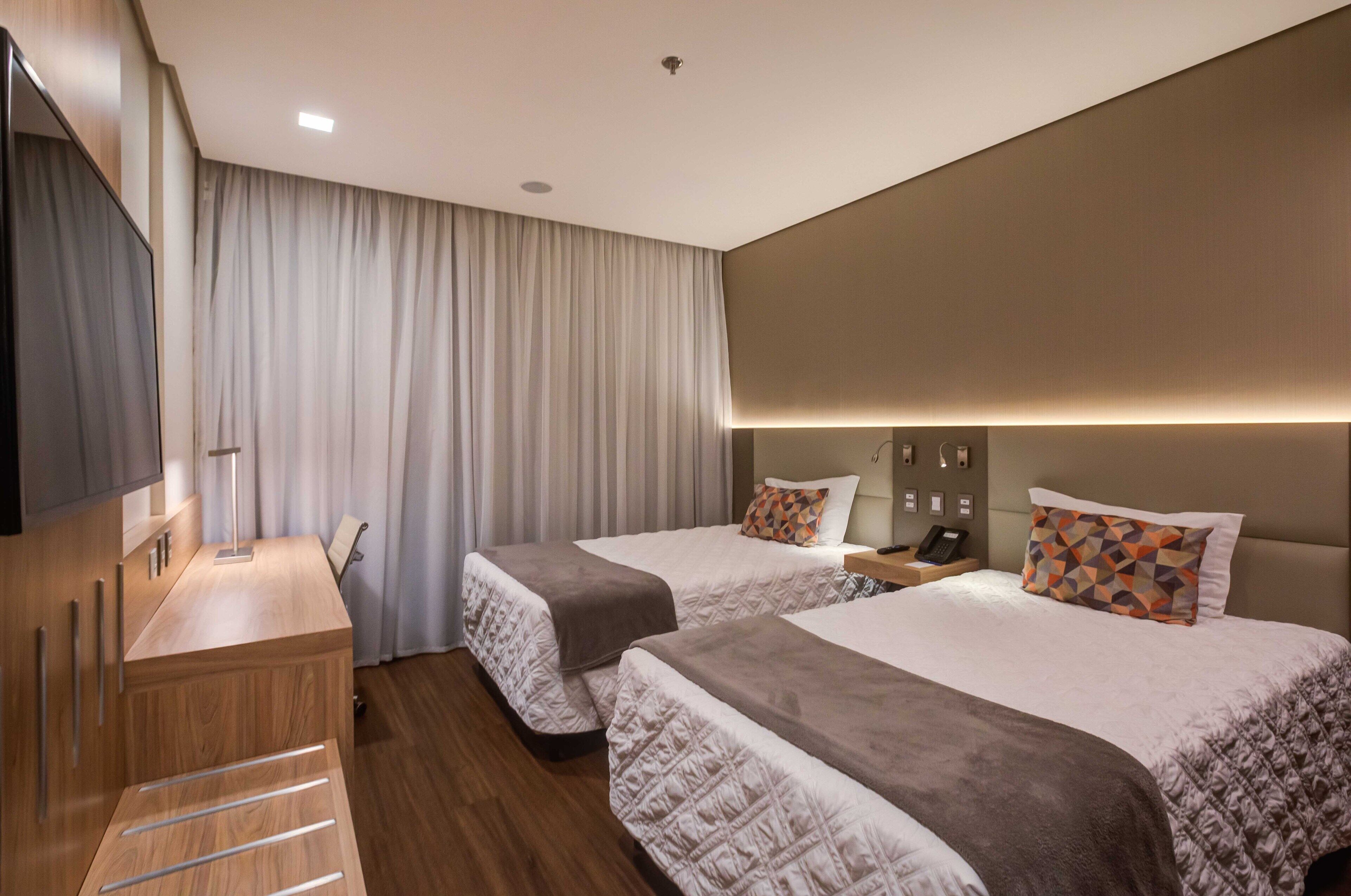 superior room, multiple beds | minibar, in-room safe, desk, blackout curtains