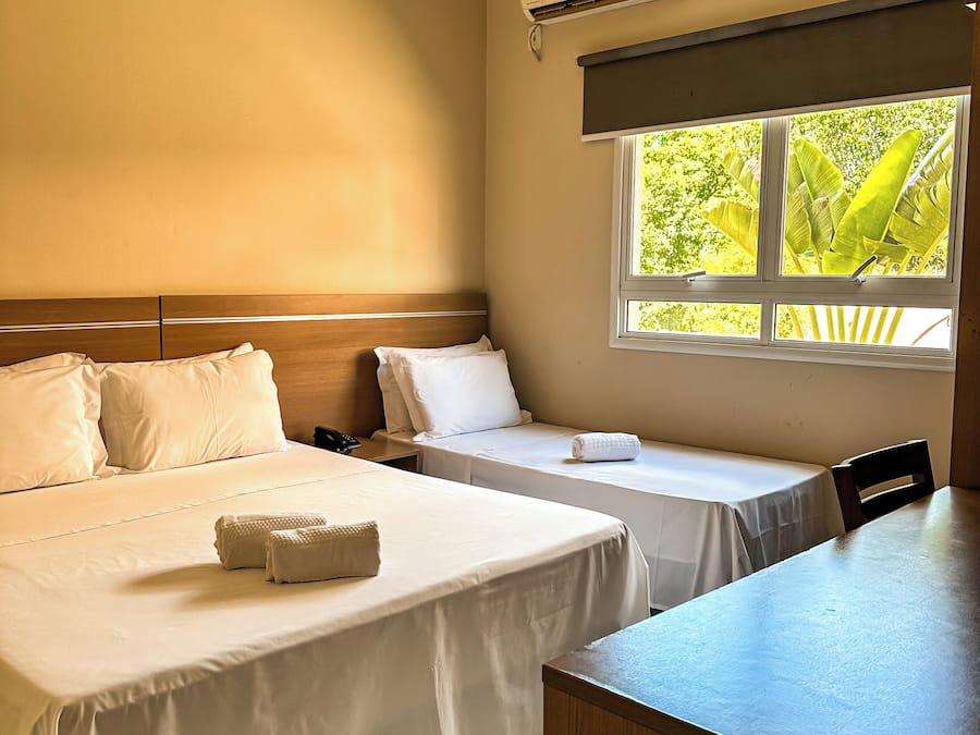 Desk, blackout drapes, soundproofing, iron/ironing board