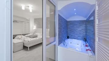 Deluxe-Suite, 1 Queen-Bett, Whirlpool | Whirlwanne