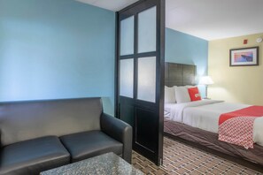 开间, 1 张特大床和 1 张沙发床 | 办公桌、熨斗/熨衣板、免费婴儿床、免费 WiFi