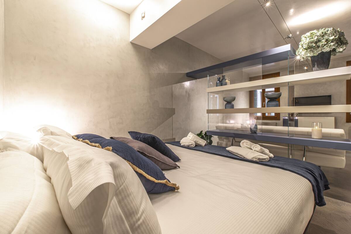 City-Apartment (Calle Frezzeria) | 2 Schlafzimmer, Bettwäsche aus ägyptischer Baumwolle