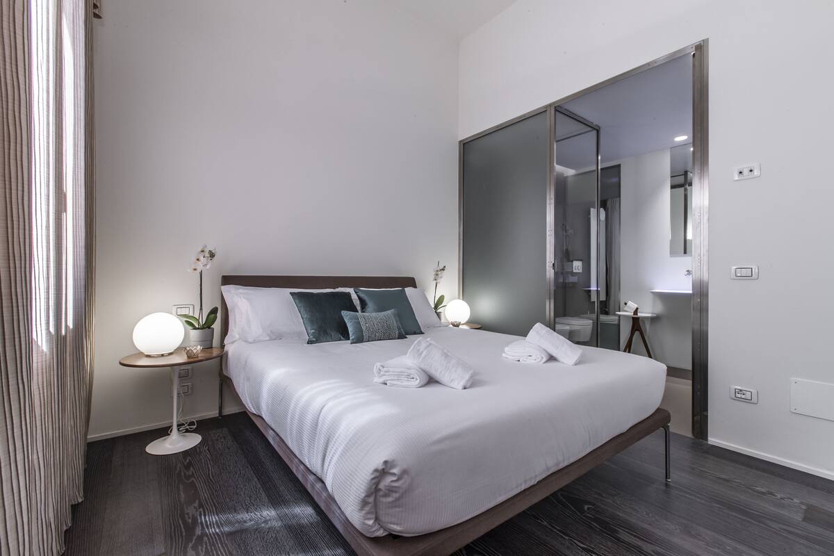 Deluxe-Apartment, 2 Schlafzimmer | 2 Schlafzimmer, Bettwäsche aus ägyptischer Baumwolle