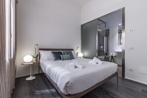 Deluxe-Apartment, 2 Schlafzimmer | 2 Schlafzimmer, Bettwäsche aus ägyptischer Baumwolle