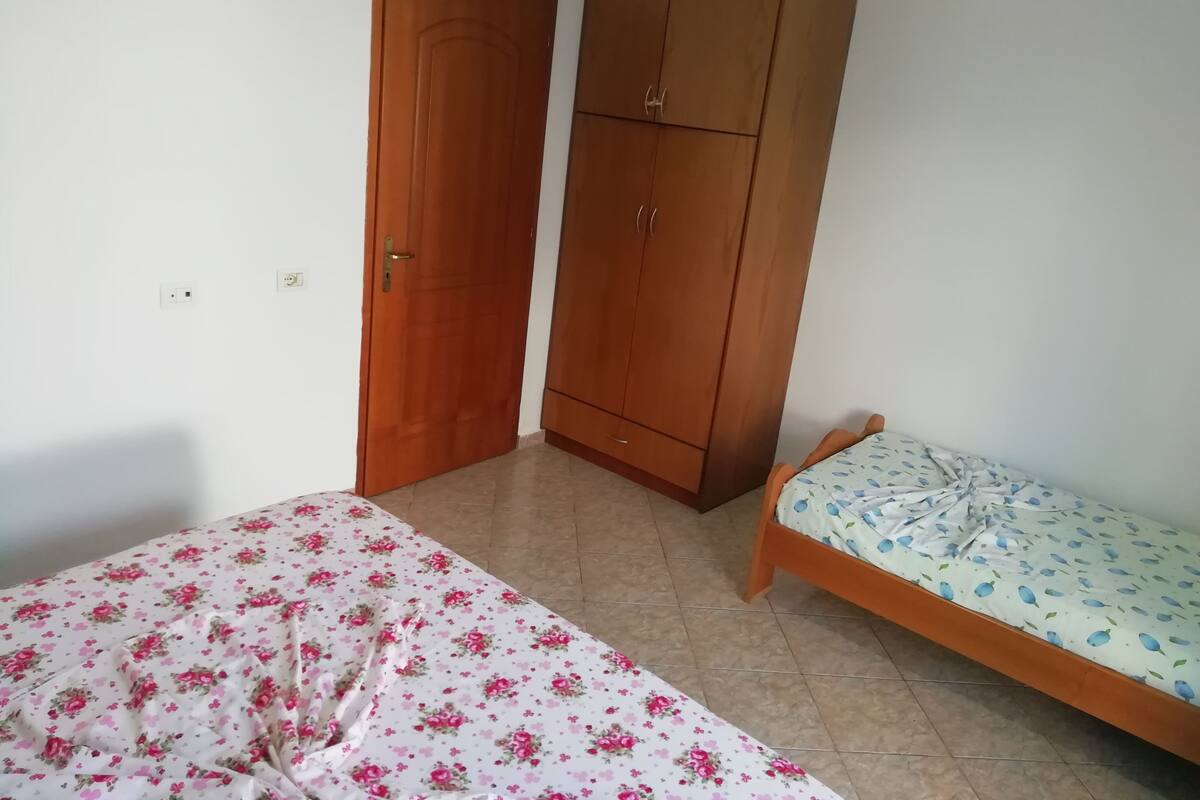 2 bedrooms, premium bedding, blackout curtains, soundproofing