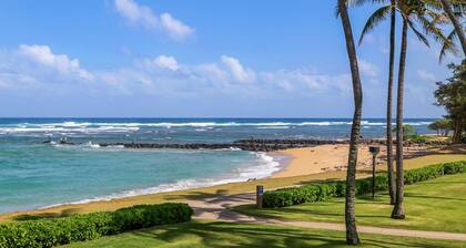 OCEANFRONT! Pono Kai-lomakeskuksessa Kauaissa Upeat näkymät (AC) 2BR / 2BA - Kapaa