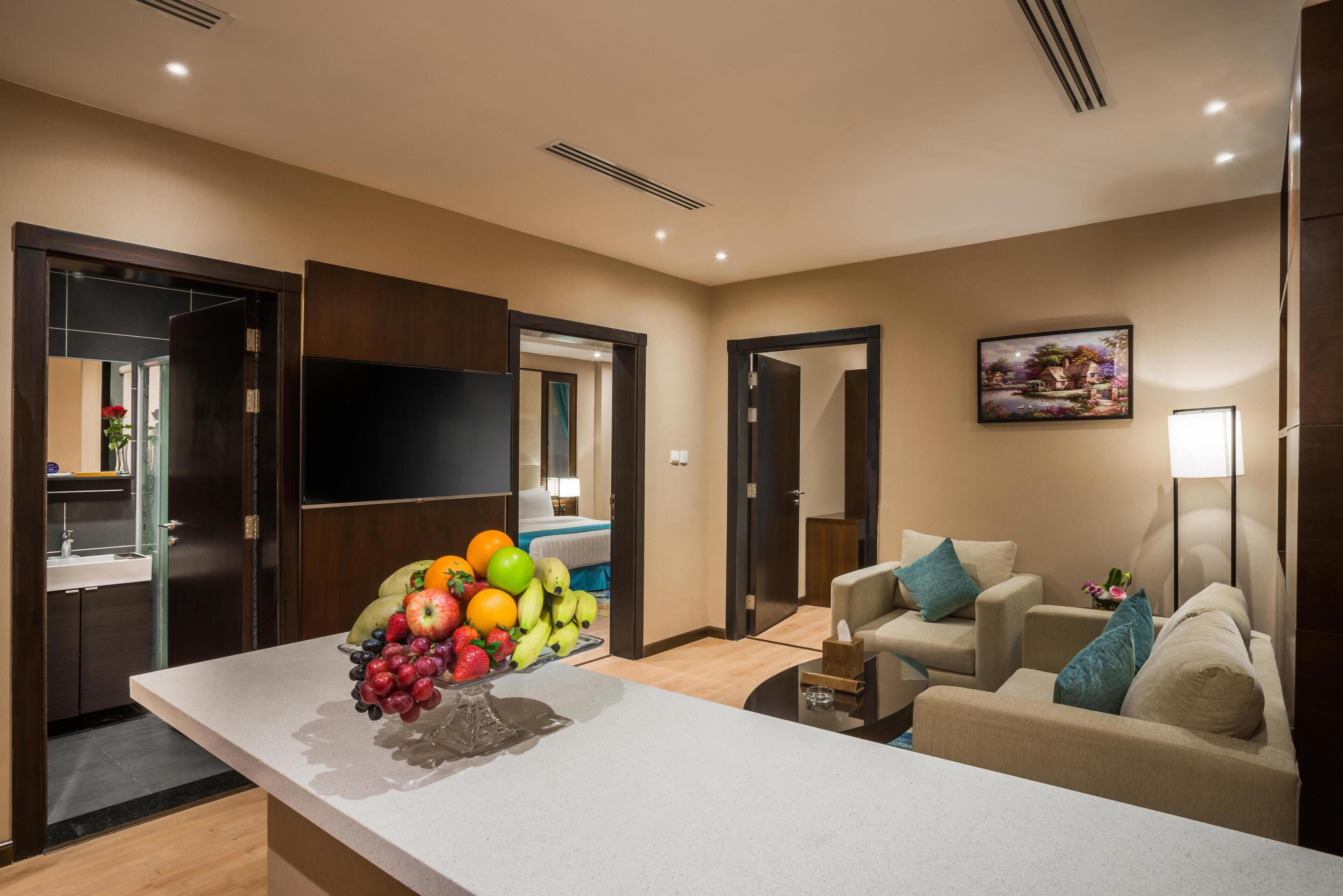 Minibar, in-room safe, desk, blackout curtains