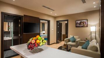 Minibar, in-room safe, desk, blackout curtains
