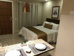 Hypo-allergenic bedding, pillowtop beds, minibar, individually decorated