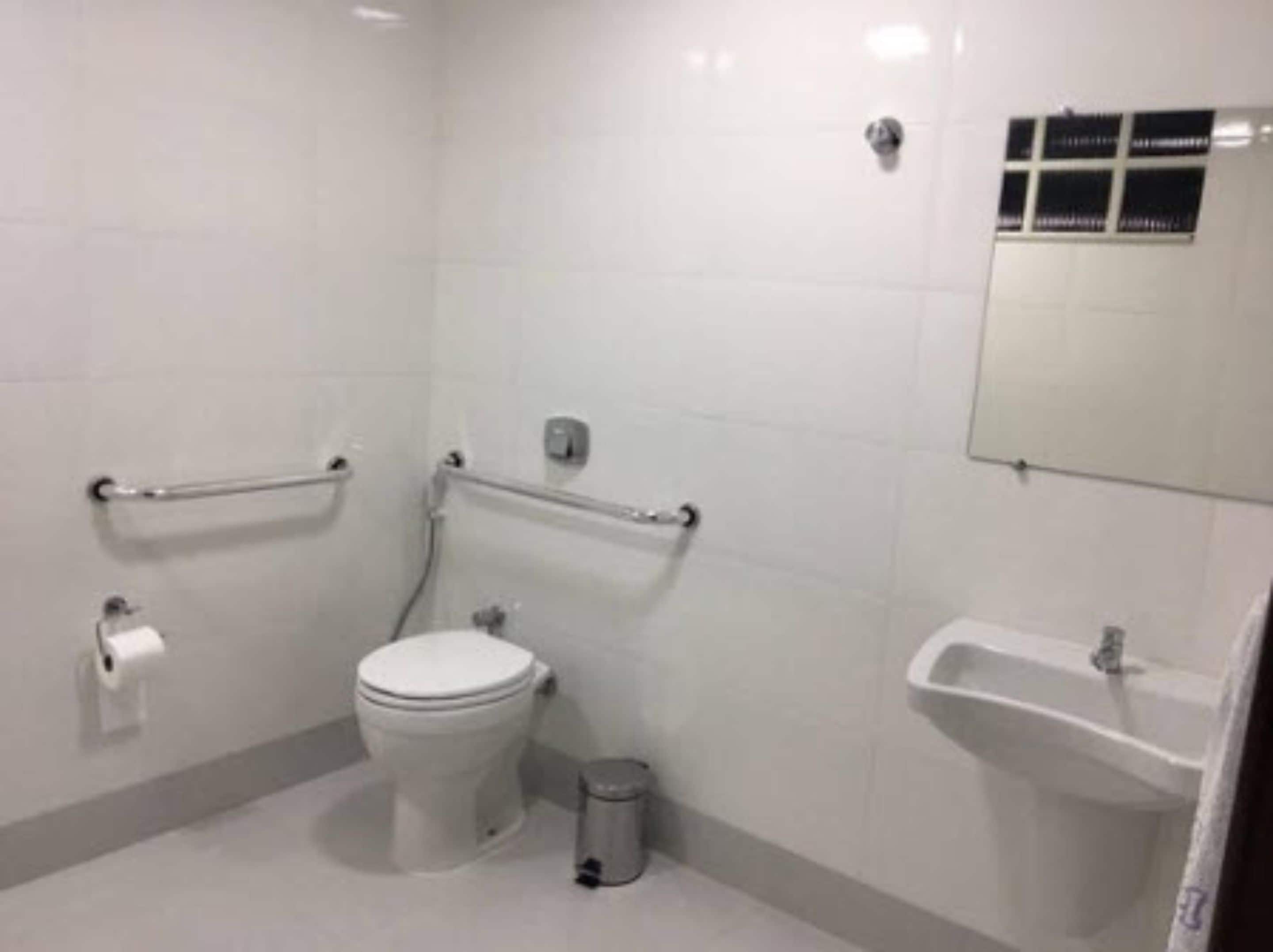 shower, towels, soap, toilet paper