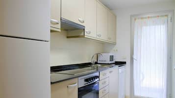 Een magnetron, een oven, een kookplaat