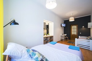 舒适公寓, 城市景观 (5) | 私人厨  房 | 大冰箱、微波炉、茶具/咖啡用具、电热水壶