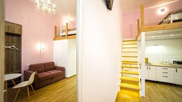 Comfort studio suite (9) | Een strijkplank/strijkijzer, gratis wifi, beddengoed