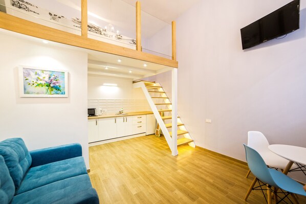 Superior-Studio (10) | Bügeleisen/Bügelbrett, kostenloses WLAN, Bettwäsche