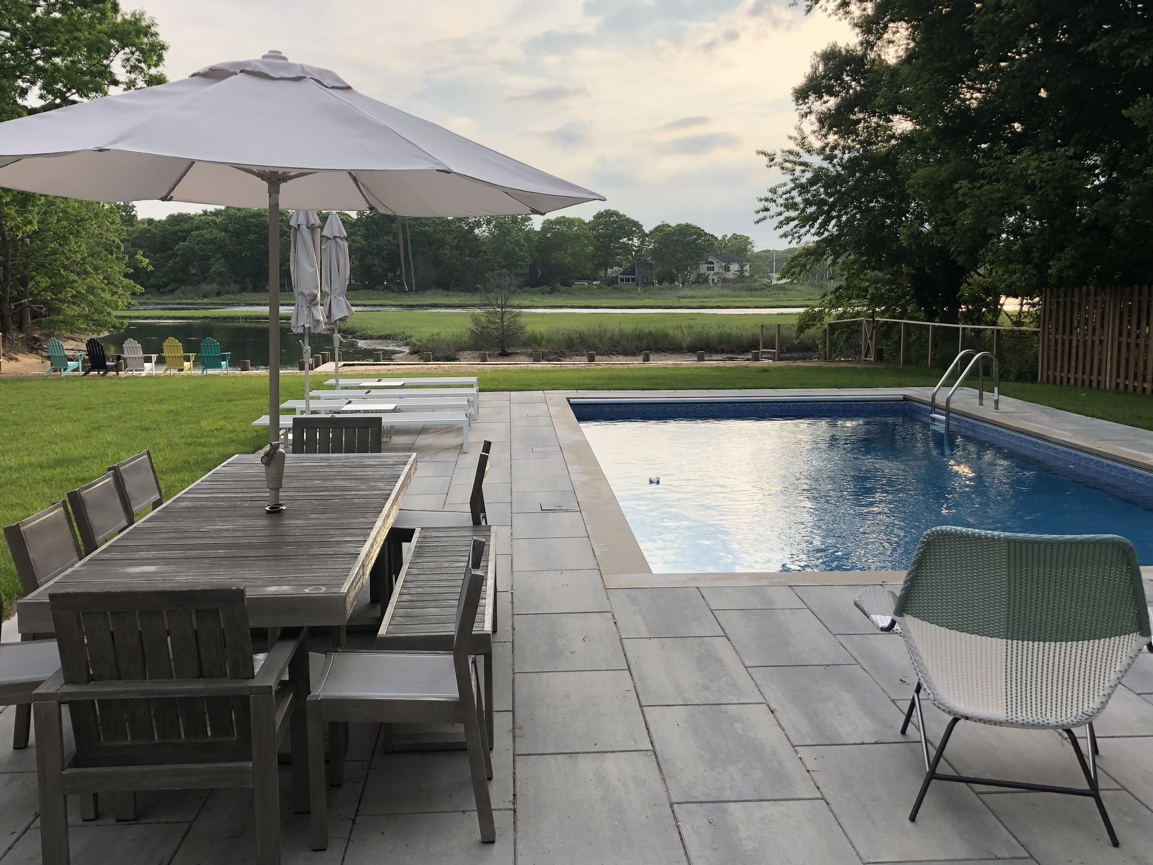Spacious home w/seasonal heated pool and water views