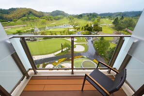 Kamar Twin, jet tub (Residence New bldg.) | Pemandangan balkon