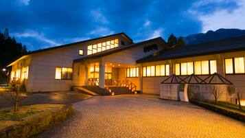 Front of property – evening/night