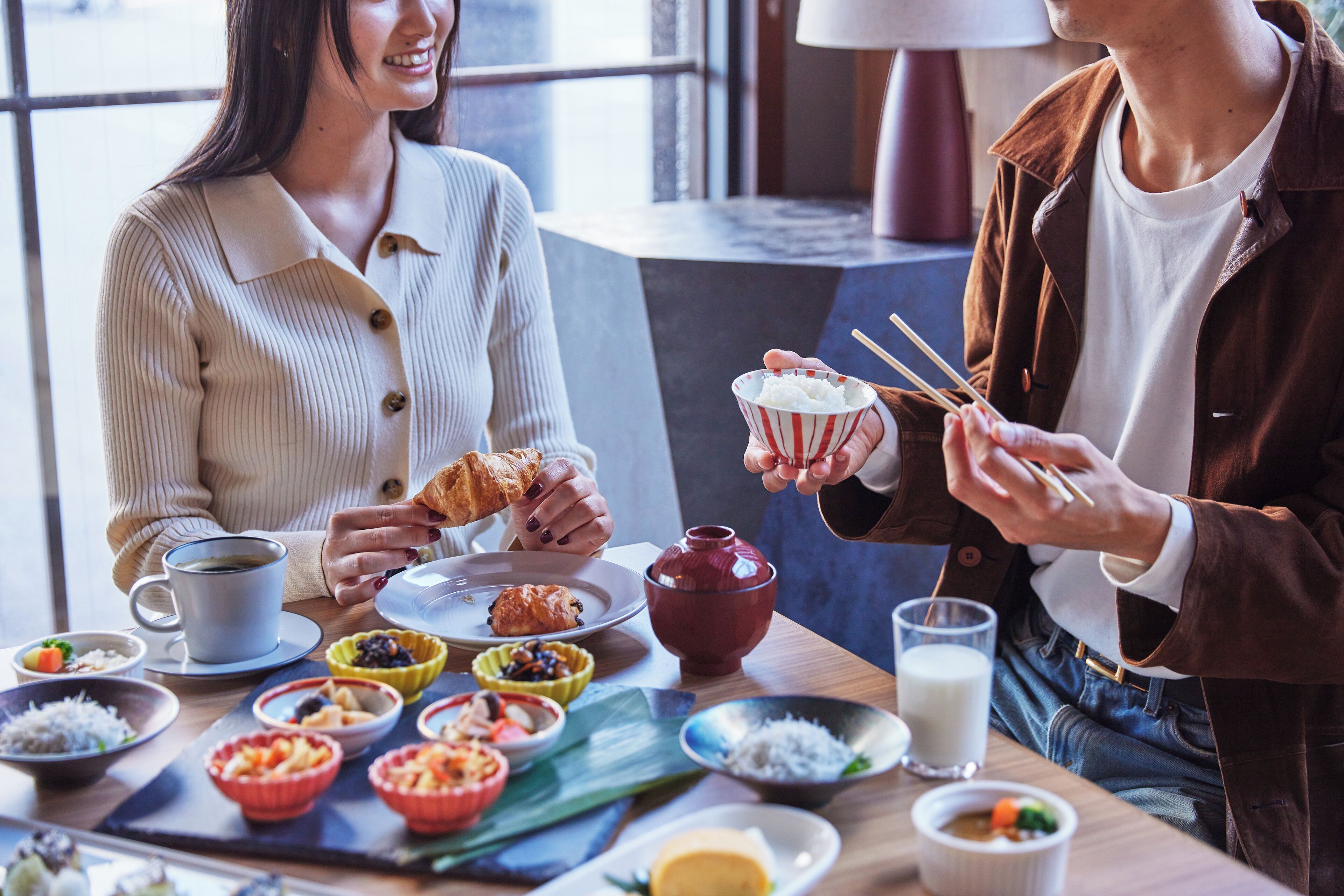 daily buffet breakfast (jpy 1300 per person)