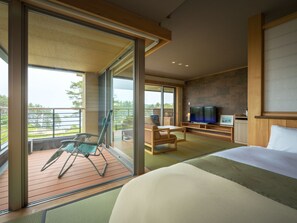 Kamer (JP Western Style, Open-air Bath, 3F) | Gratis wifi, beddengoed