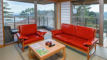 Japanese Western Style Room with Private Open-air Bath for 2 Guests, 3F | Free WiFi, bed sheets