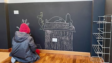 1 bedroom, iron/ironing board, travel crib, free WiFi