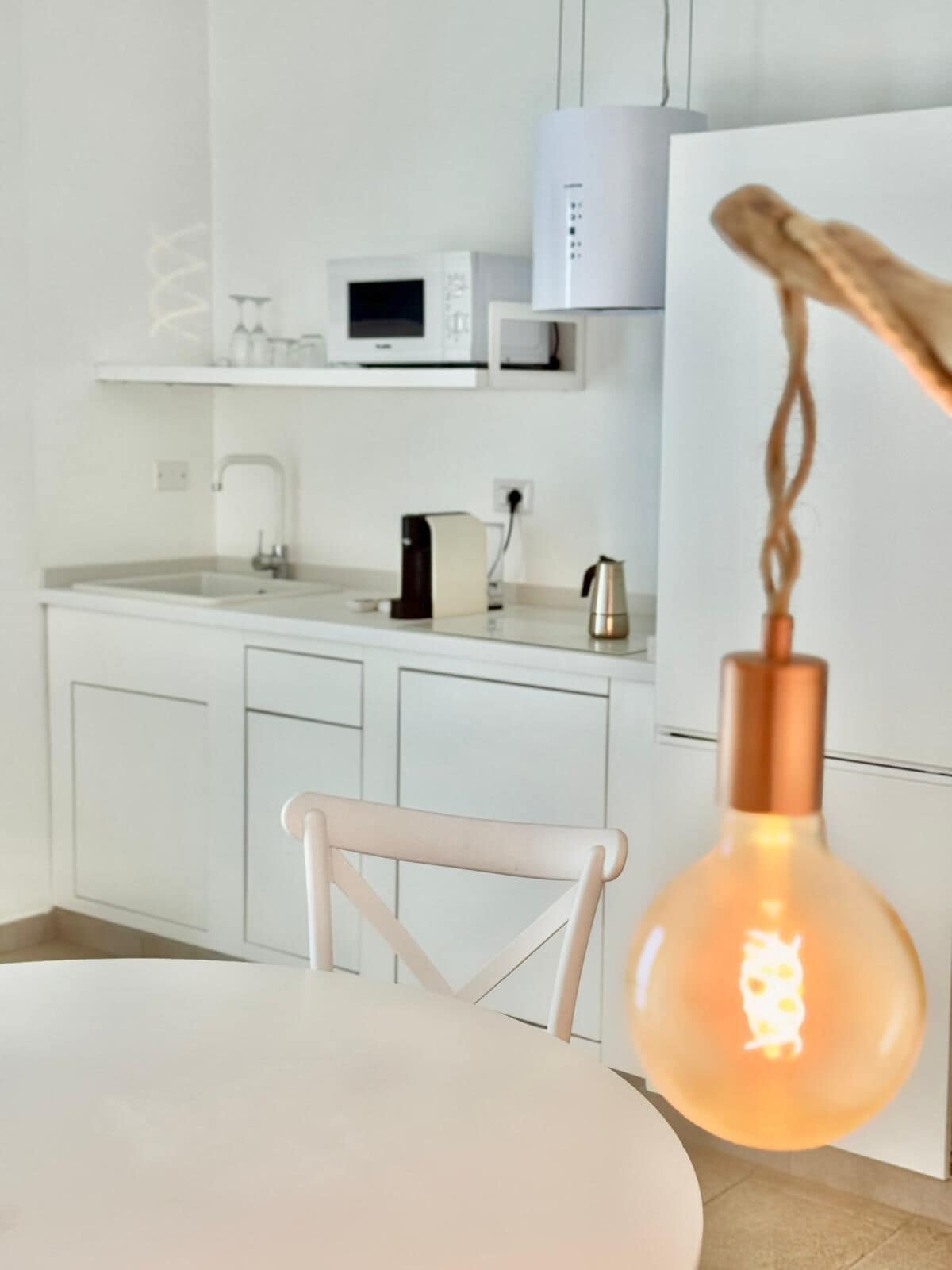 Full-size fridge, paper towels