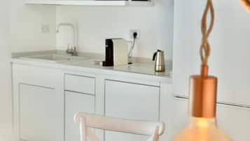 Full-size fridge, paper towels