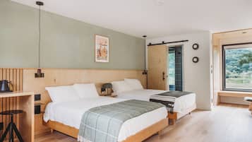 Luxury Room, 2 Double Beds (Room 19) | Premium bedding, memory foam beds, desk, laptop workspace