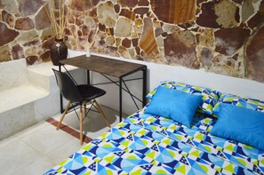 Blackout curtains, iron/ironing board, free WiFi, bed sheets