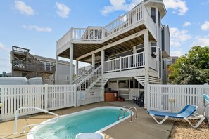 Pool - 1890 - The Beach House, 5 Bedroom Semi-Oceanfront Beauty with a Pool & Hot Tub. (Corolla)