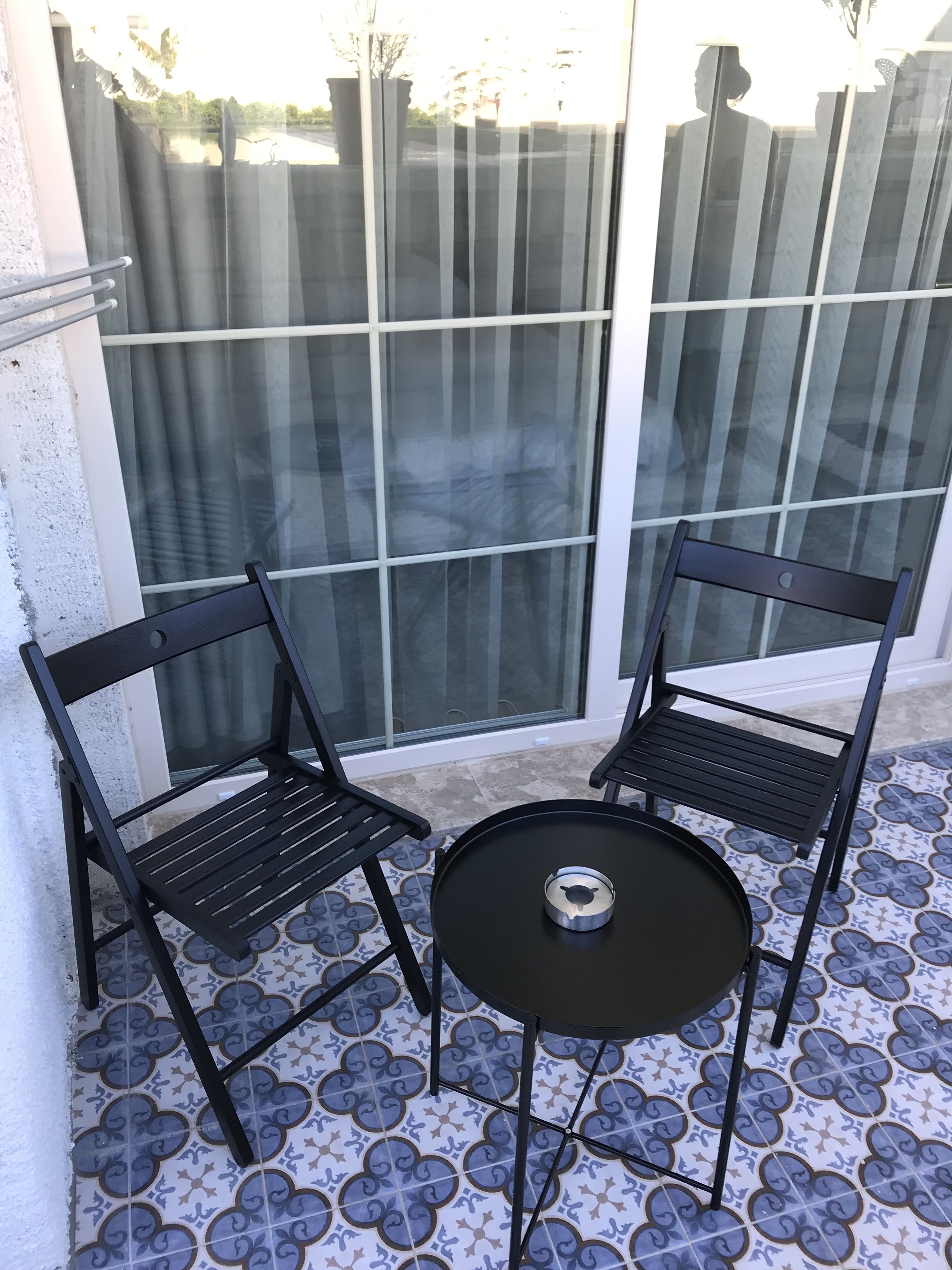 standard room, pool view | balcony
