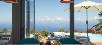 New: architect villa with private pool and clear Atlantic view in Puntagorda