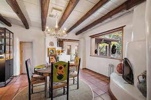 Dining - Tranquil Tesuque Retreat With Kiva Fireplace (Santa Fe)