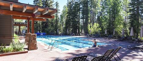 A heated pool