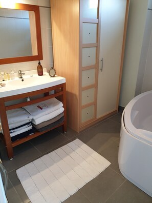 Sèche-cheveux, serviettes fournies, papier toilette