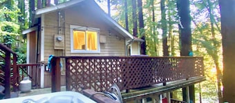 Russian River Privacy In The Redwoods - Hot tub/Fire pit table/Decks/Relaxation!