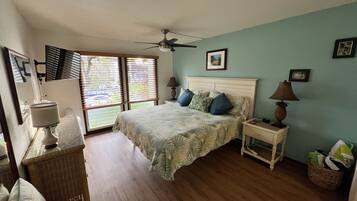 1 bedroom, iron/ironing board, travel crib, free WiFi
