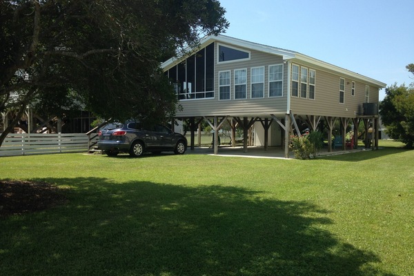 Large open grassed yard