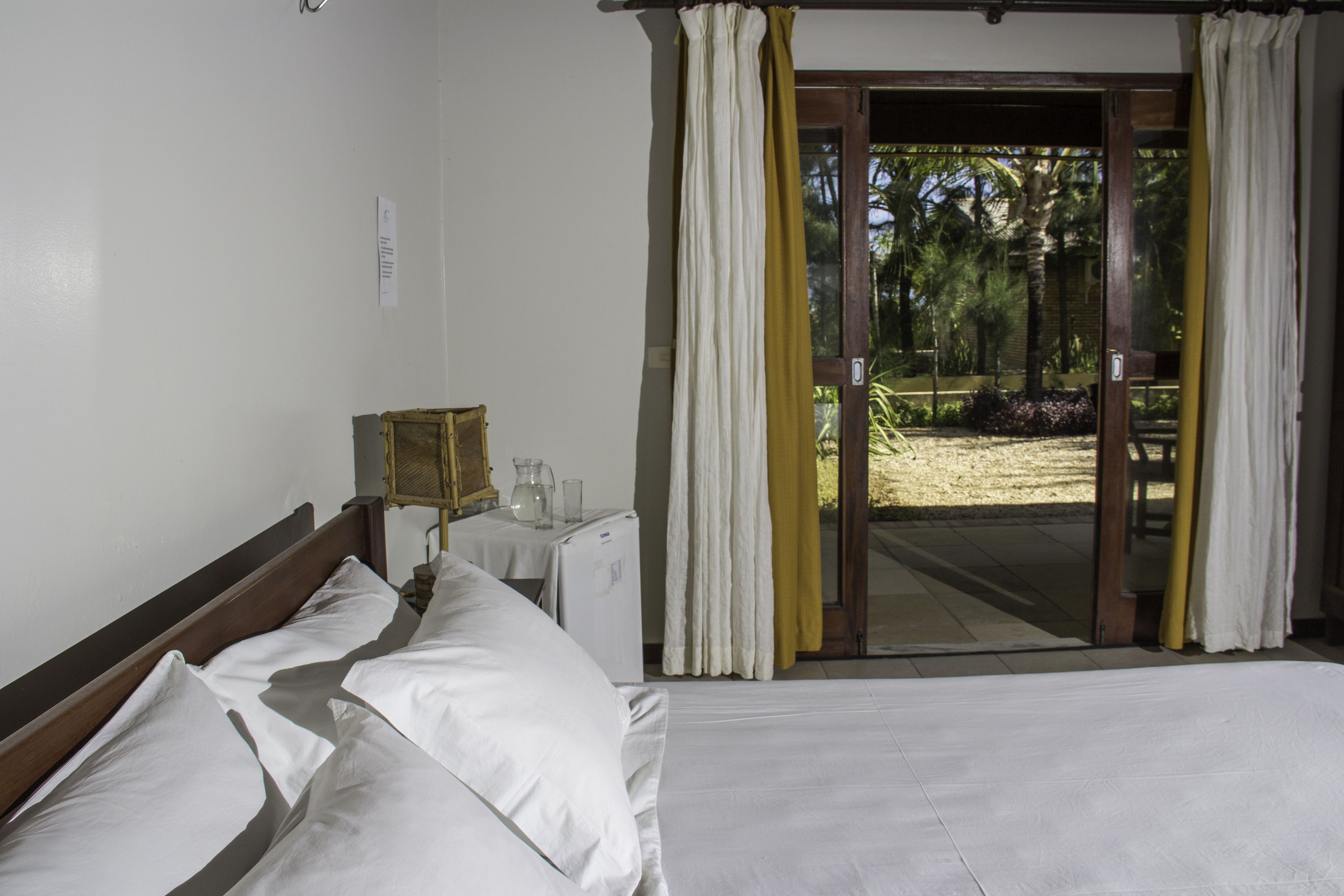 minibar, desk, bed sheets