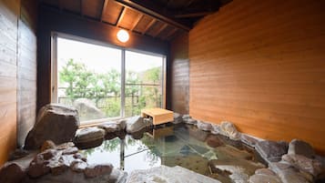 Japanese Style Room | Bathroom | Separate tub and shower, spring water tub, free toiletries, hair dryer