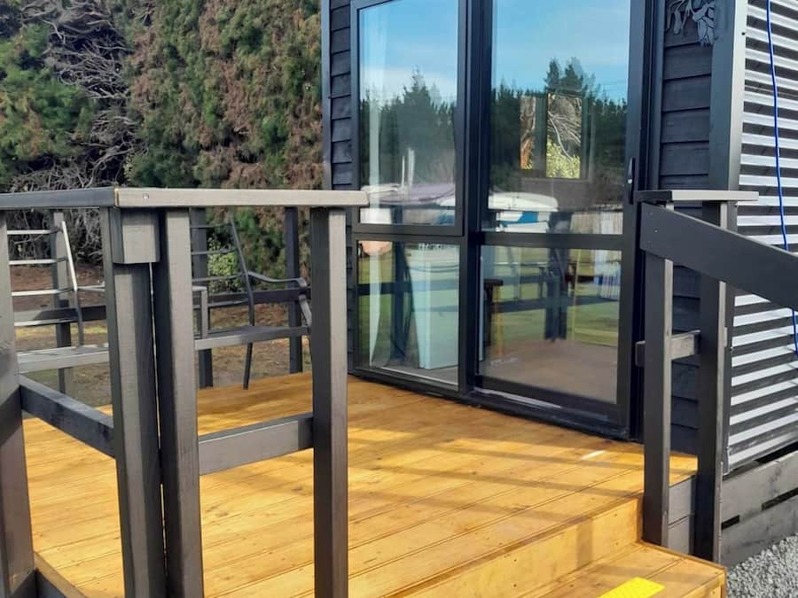 Cabaña Confort, 1 cama de matrimonio | Terraza o patio